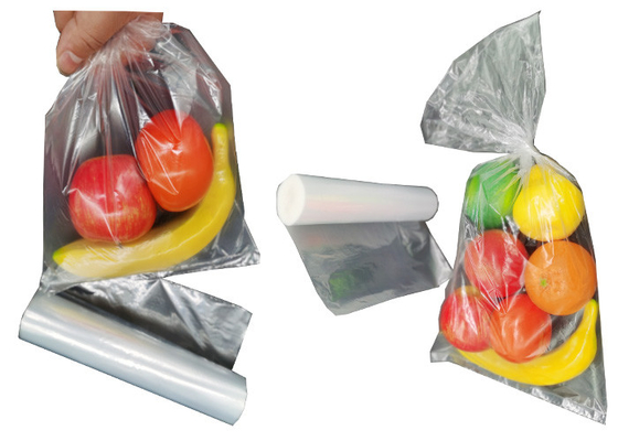 Clear Poly HDPE Chilled Food Packaging Self Sealing Biodegradable Freezer Bags