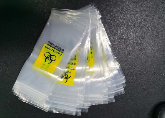 Air Tight Poly 70x165mm Press Seal Bag For Nucleic Acid Testing And Collection